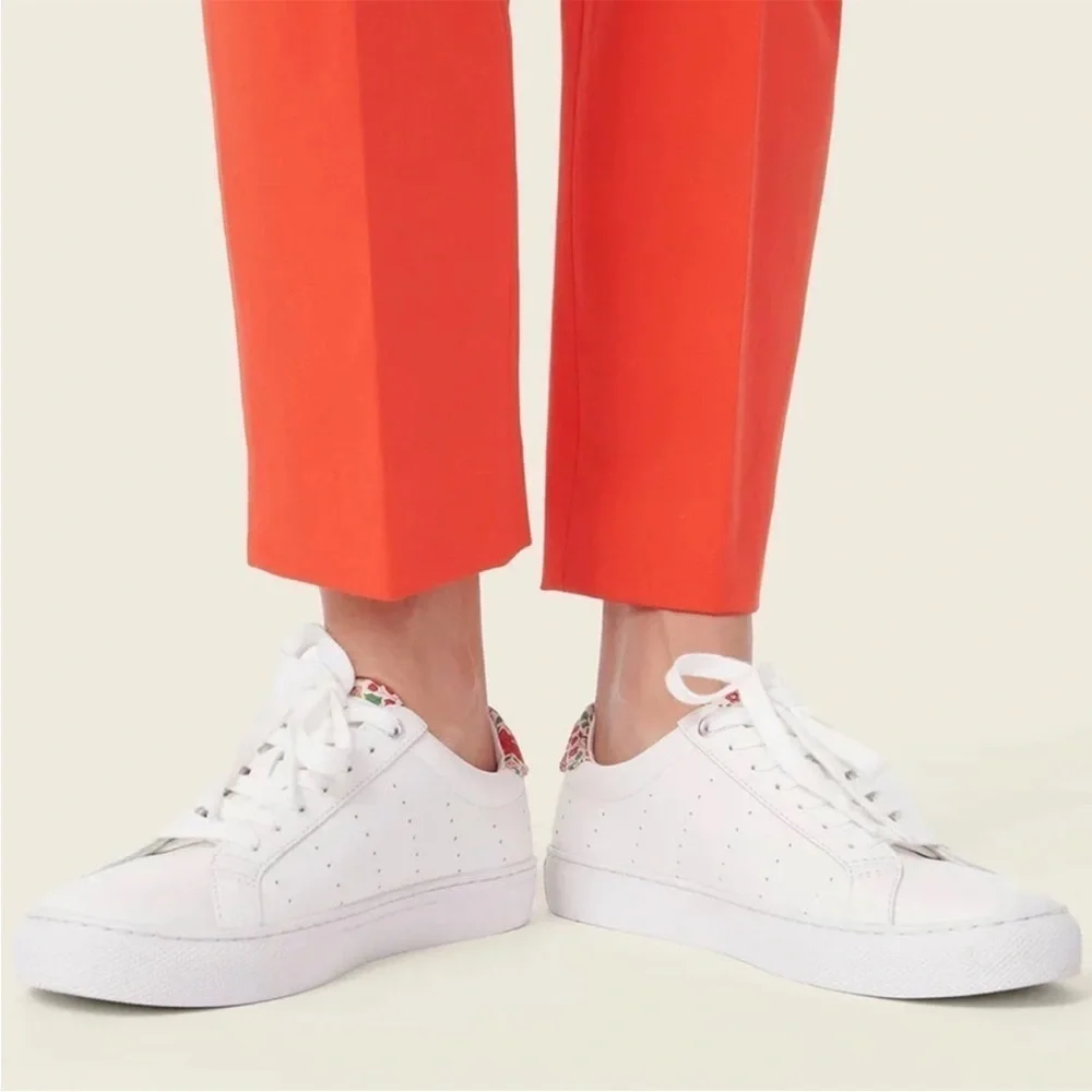 NWT J. Crew New Remi Pant in Bi Stretch Cotton in Grenadine Red
